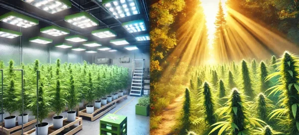 Cannabis drinnen oder draußen anbauen? Hier erklären wir Dir die Vor- und Nachteile.
