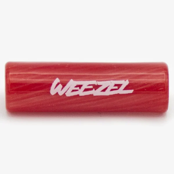 Roter WEEZEL Flow Tip, mit weißem Logo, seitlich