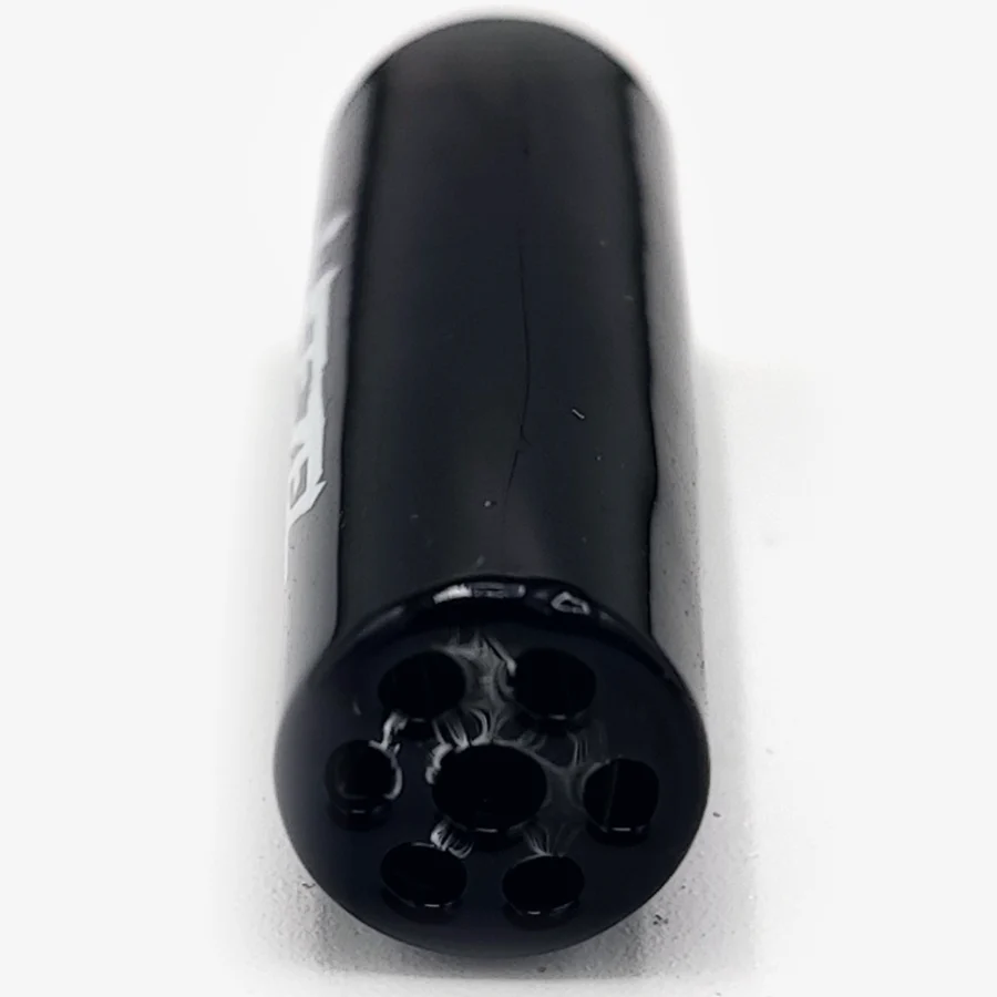 WEEZEL Flow Tip Spiralfilter Midnight Smoker in schwarz weiß, von vorne