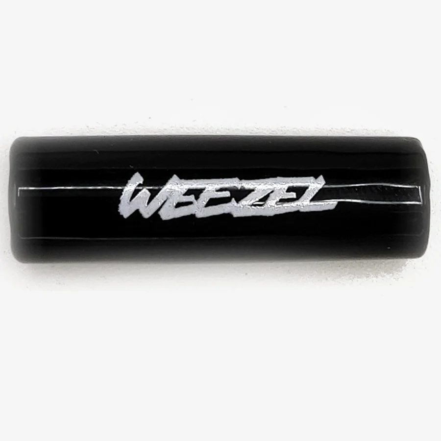WEEZEL Flow Tip Spiralfilter Midnight Smoker in schwarz weiß, seitliche Ansicht