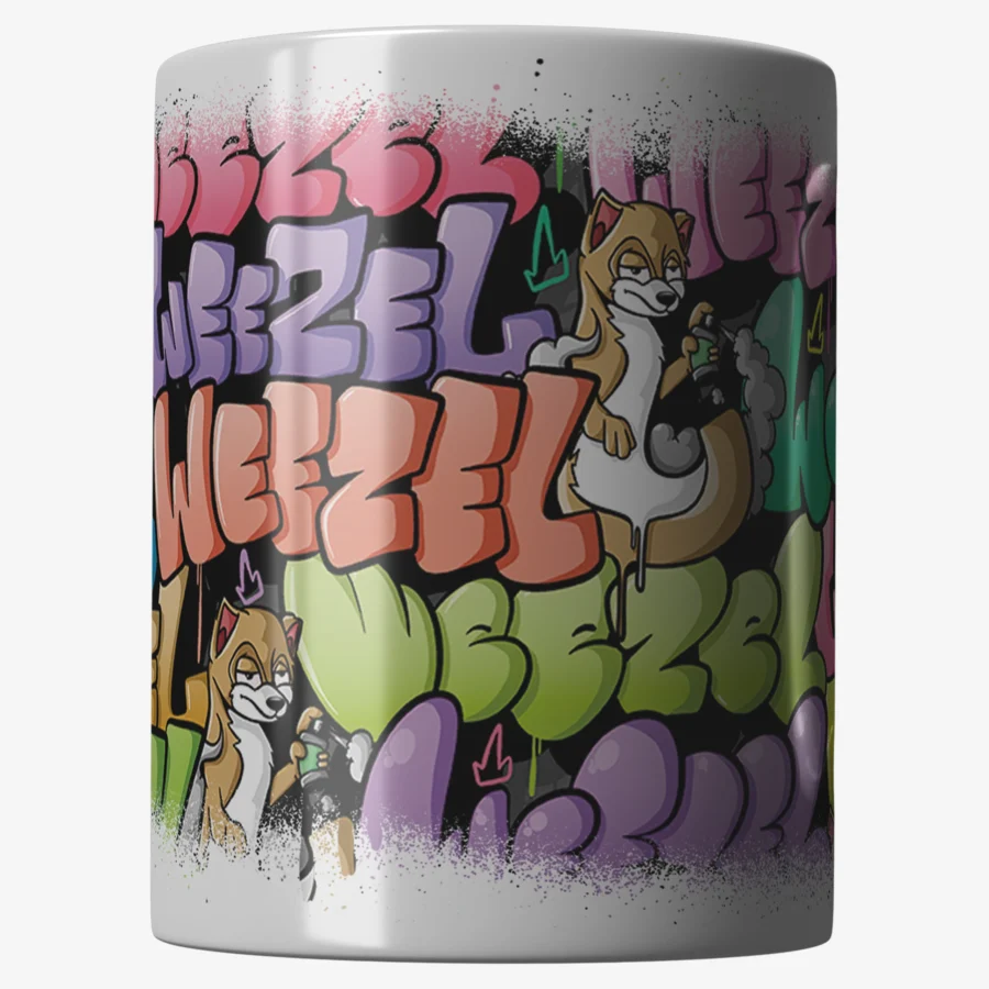 Graffiti Freewall Tasse von vorne