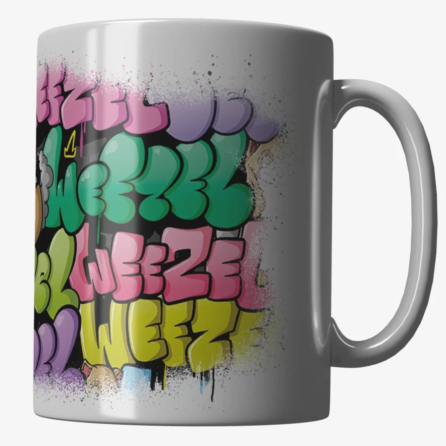 Graffiti Freewall Tasse von der Seite