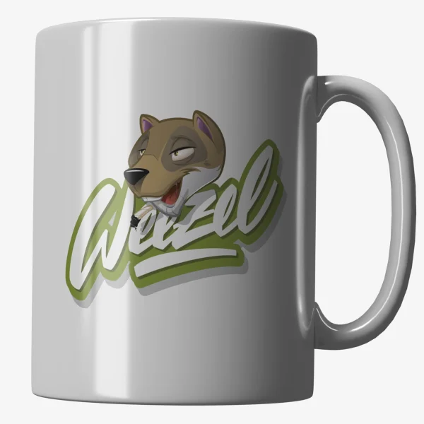 WEEZEL Signature Logo Tasse von rechts