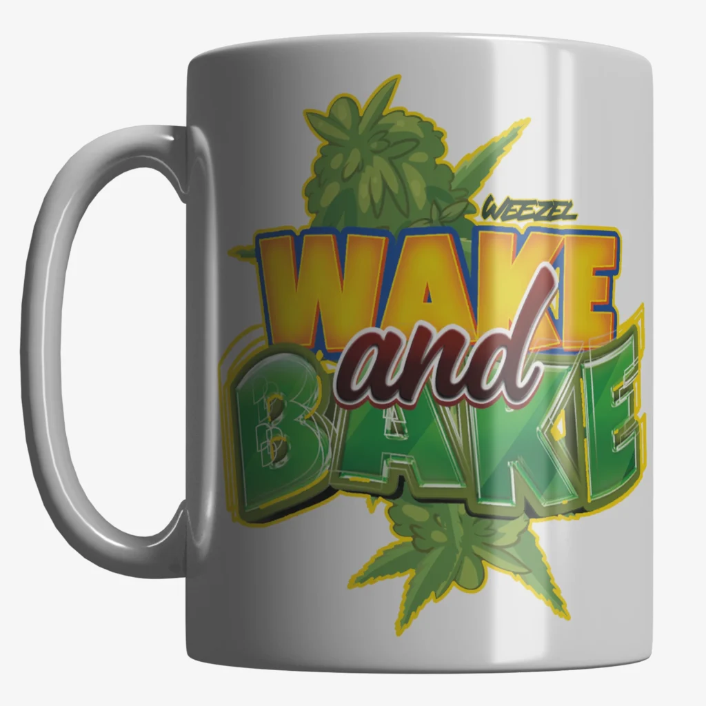 Kiffertasse Wake & Bake von der Seite