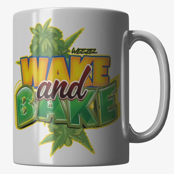 WEEZEL Wake and Bake Tasse von rechts