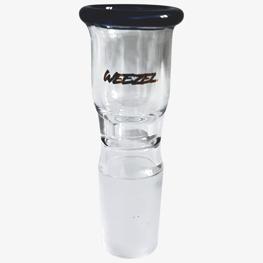 Bongkopf, NS19 (18,8) Schliff, Goldlogo, schwarzer Rand