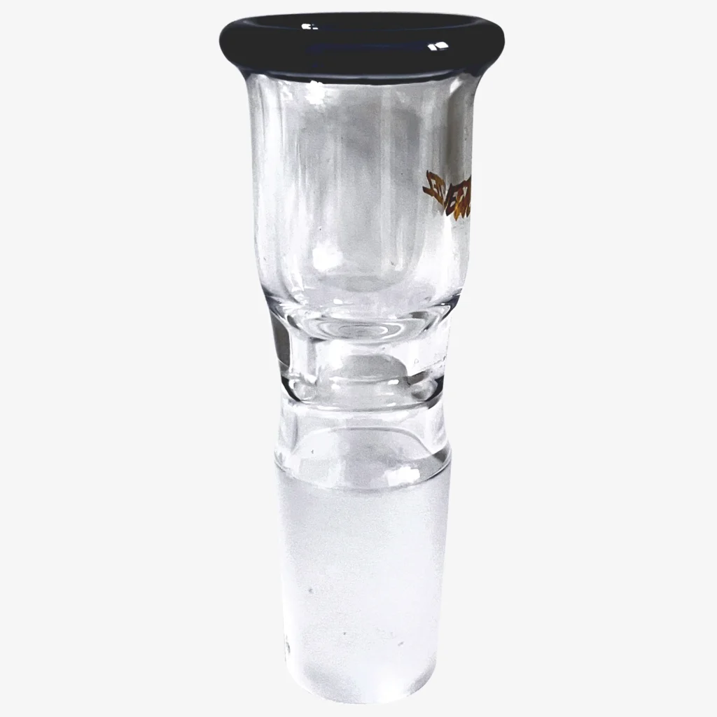 Bongkopf, NS19 (18,8) Schliff, Goldlogo, schwarzer Rand