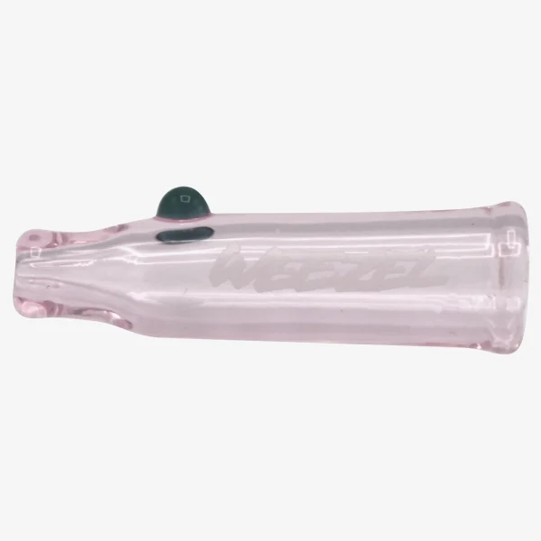 Glas Tip Candy Kush in rosa türkis von der Seite