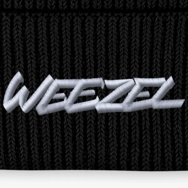 Fisherman Beanie WEEZEL Just Tagging Schwarz - Stick Detailansicht