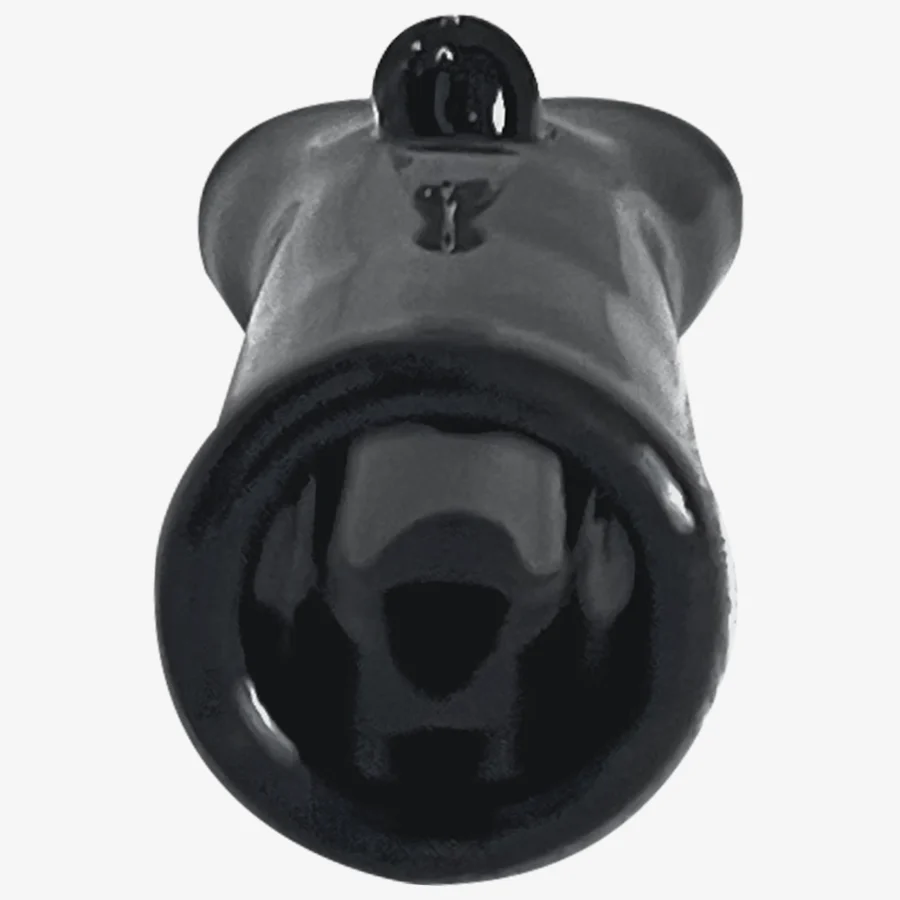 Glas-Mundstück für Joints, schwarz, Gold-Logo