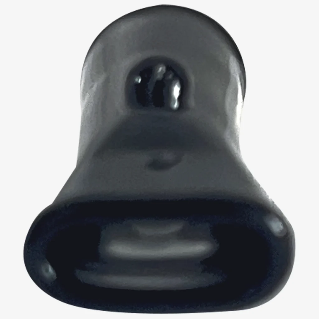 Glas-Mundstück für Joints, schwarz, Gold-Logo