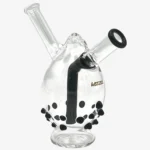 WEEZEL Joint Bubbler "Beastie Bubbler" mit 22K Gold Logo - Schräge Ansicht