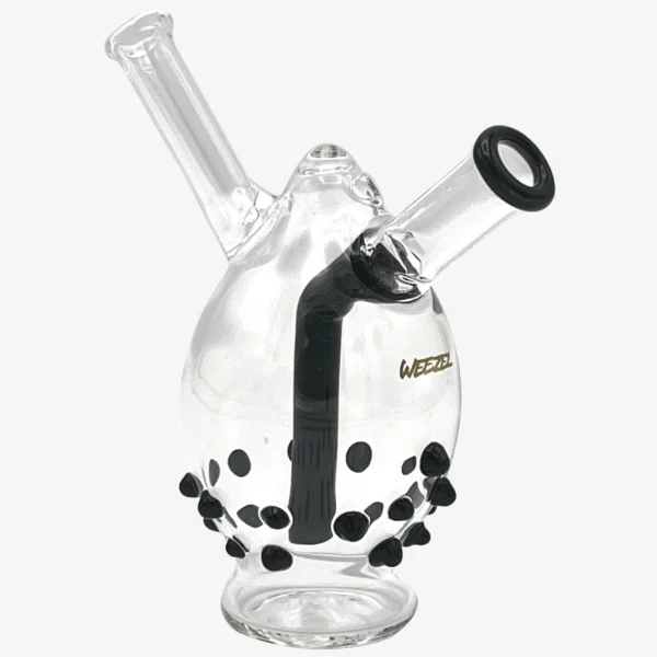 WEEZEL Joint Bubbler "Beastie Bubbler" mit 22K Gold Logo - Schräge Ansicht