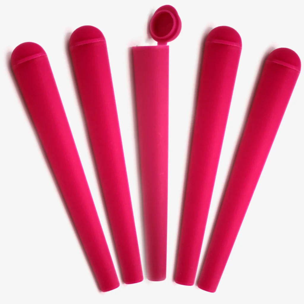 5 pinke Jointhüllen