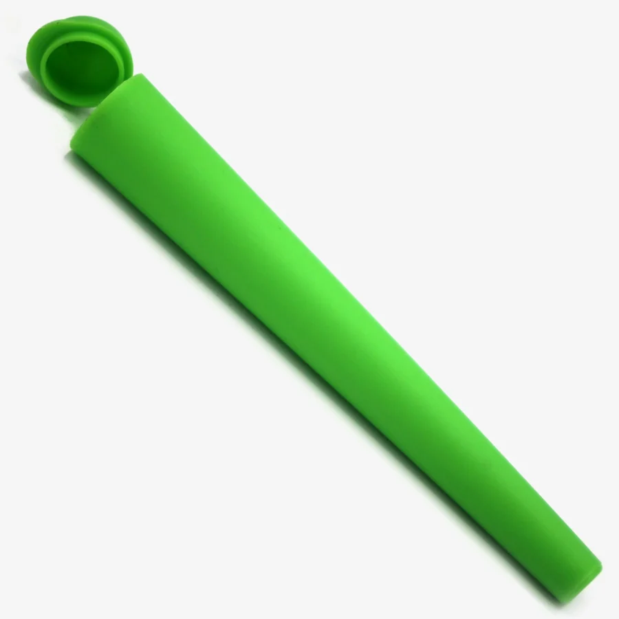 Grüne Jointhülle, geöffnet
