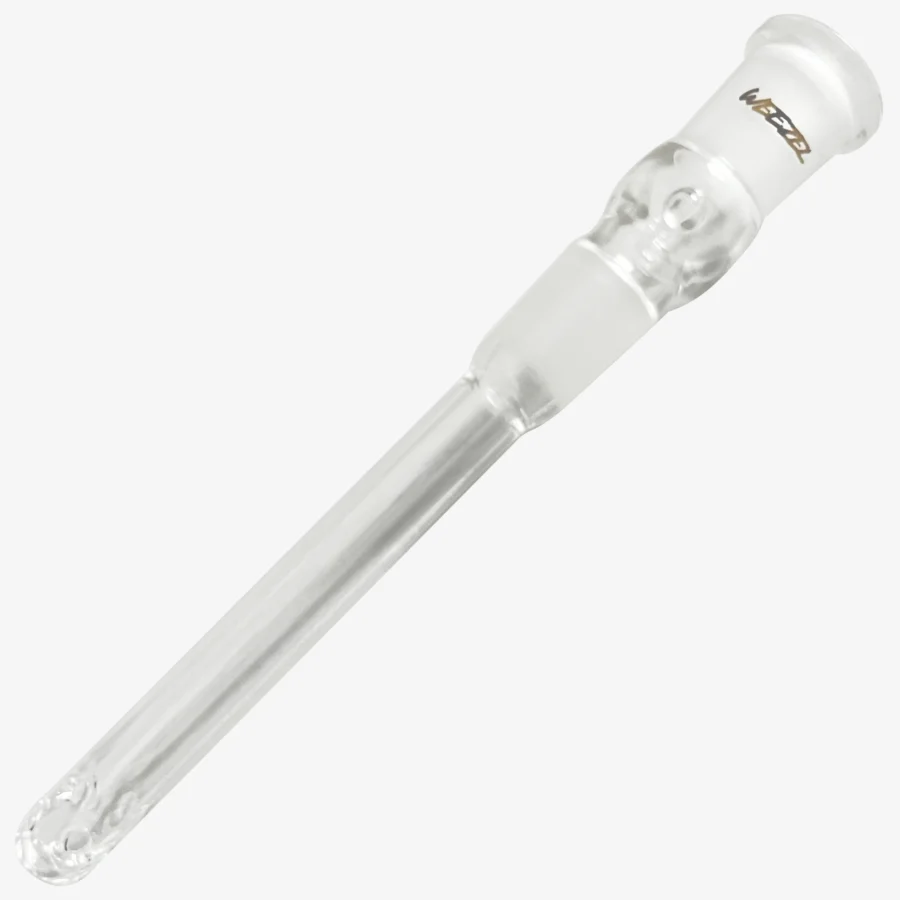 Bong Loch-Diffusor-Shillum, NS19 (18,8) Schliff, Goldlogo, Rollstop-Perle