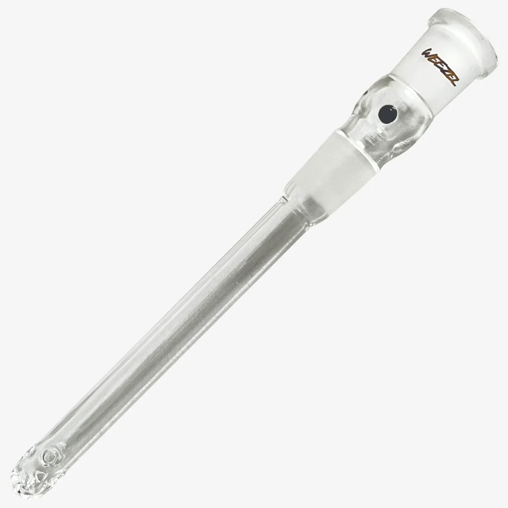 Bong Loch-Diffusor-Shillum, NS19 (18,8) Schliff, Goldlogo, schwarze Perle