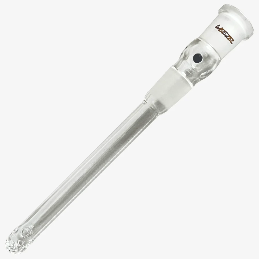 Bong Loch-Diffusor-Shillum, NS19 (18,8) Schliff, Goldlogo, schwarze Perle