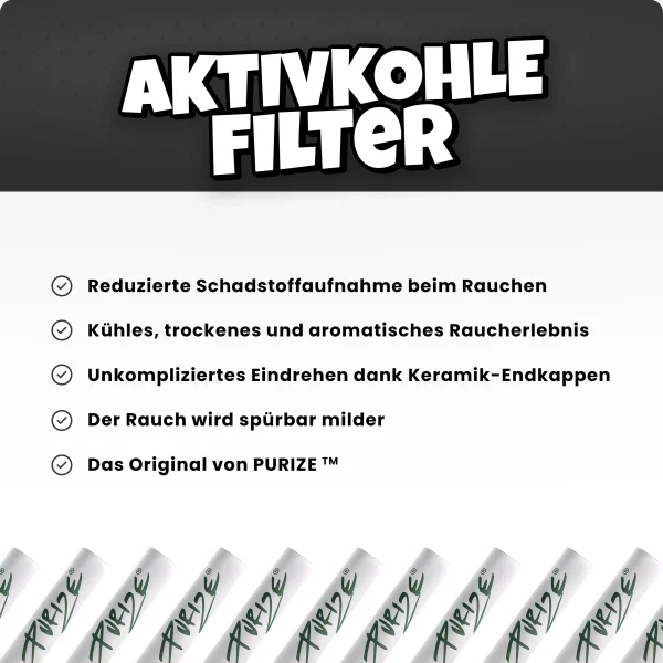 Die Vorteile von PURIZE x Weezel Aktivkohle-Filtern