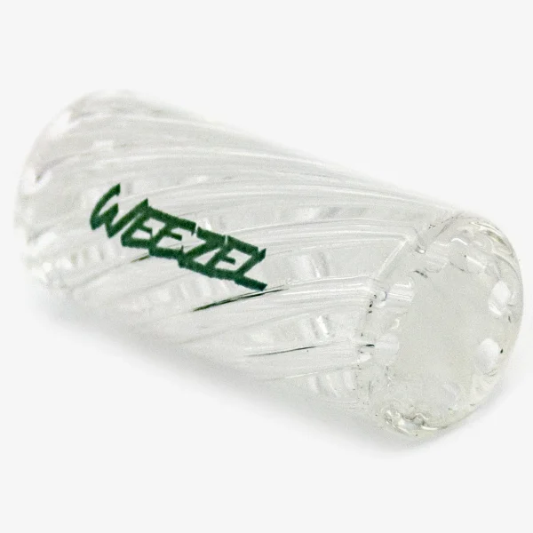 WEEZEL 13mm Glas-Spiral-Filter, mit grünem Logo, schräg